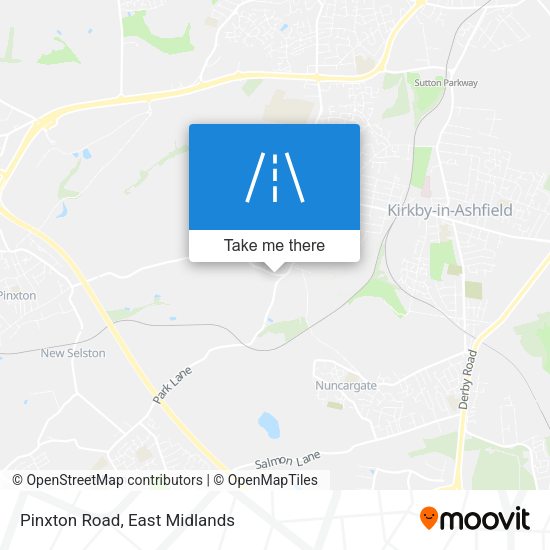 Pinxton Road map