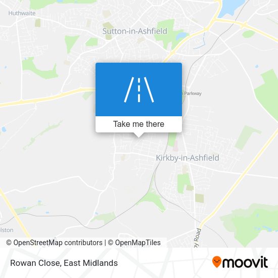 Rowan Close map