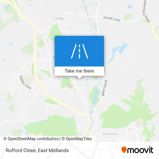 Rufford Close map