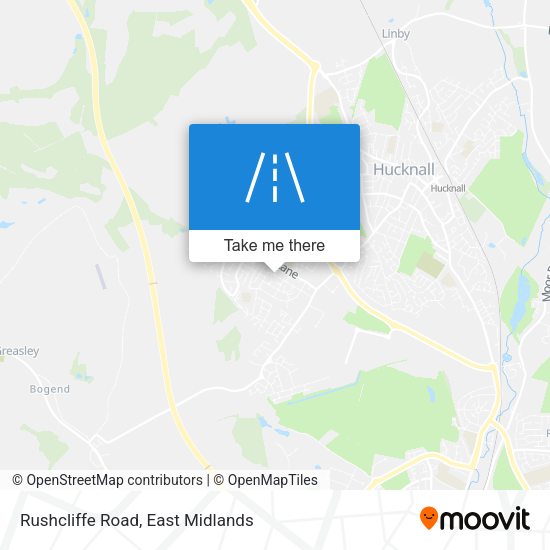 Rushcliffe Road map