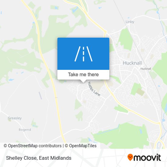Shelley Close map