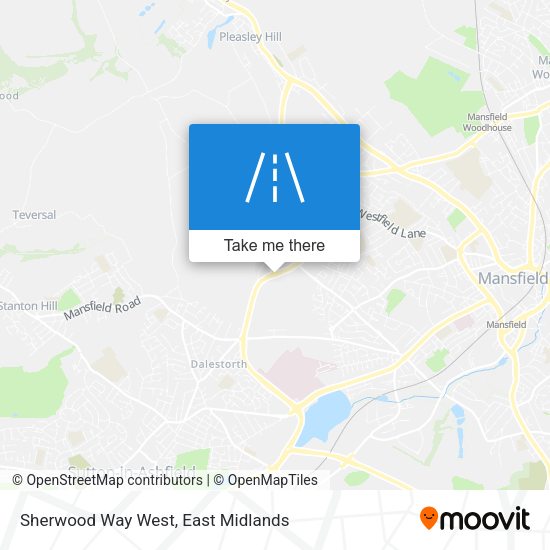 Sherwood Way West map