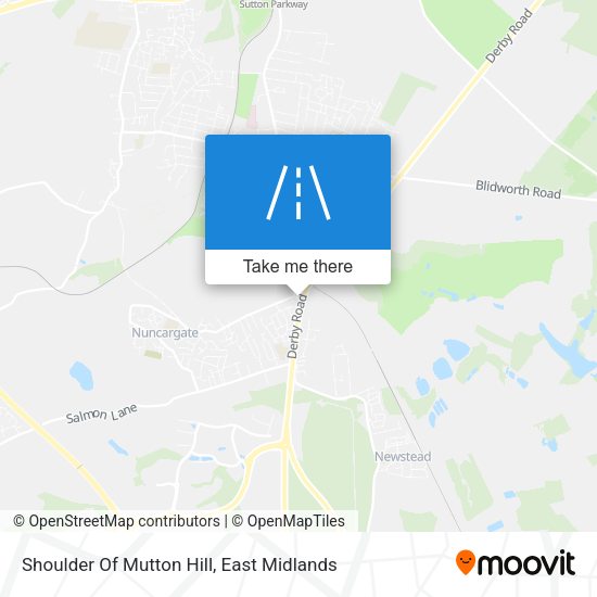 Shoulder Of Mutton Hill map