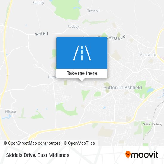Siddals Drive map