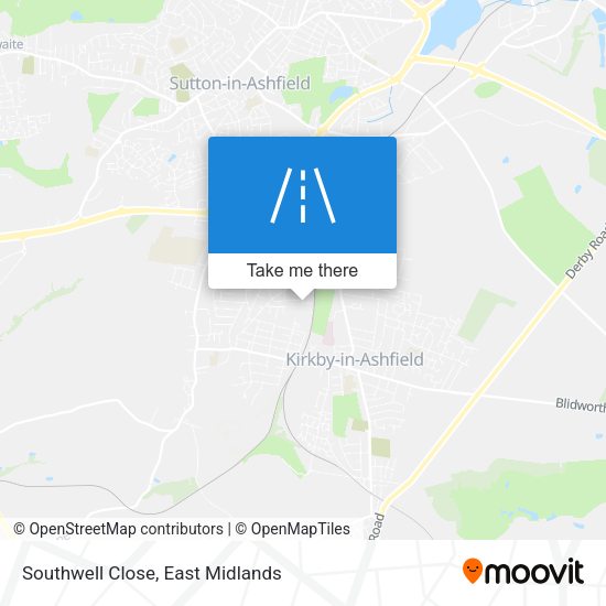 Southwell Close map