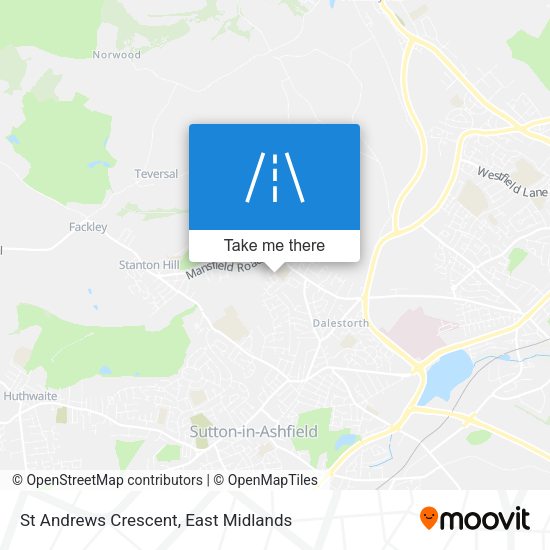 St Andrews Crescent map