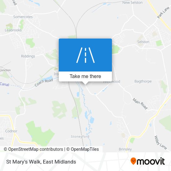 St Mary's Walk map