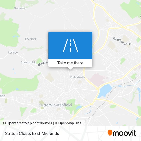 Sutton Close map