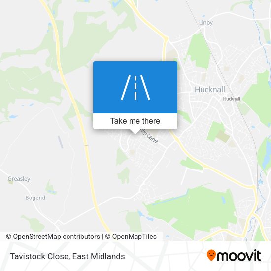 Tavistock Close map