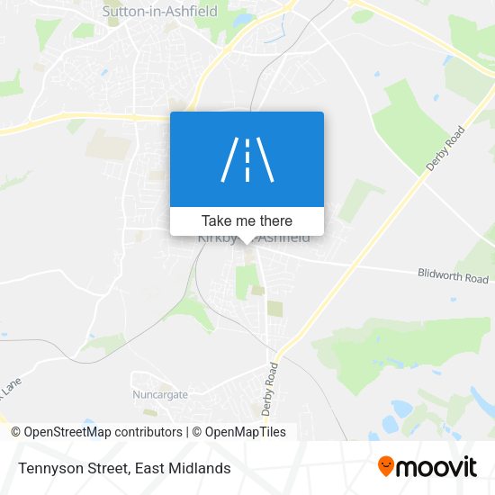 Tennyson Street map