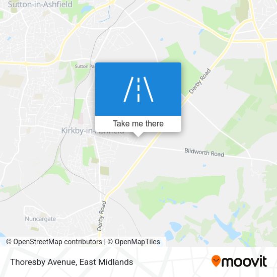 Thoresby Avenue map