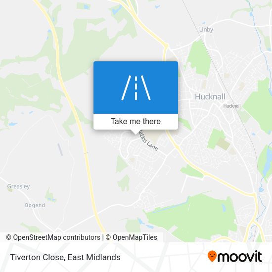 Tiverton Close map