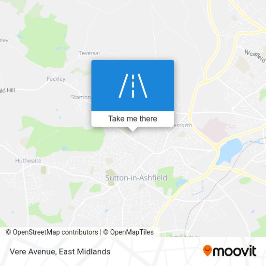 Vere Avenue map