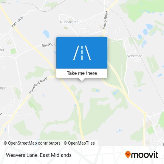 Weavers Lane map