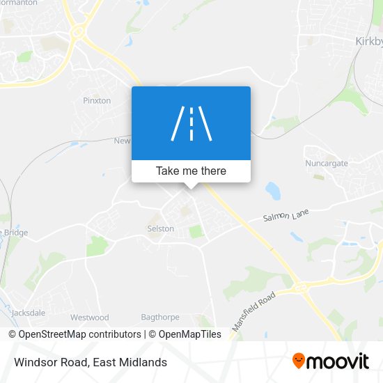 Windsor Road map