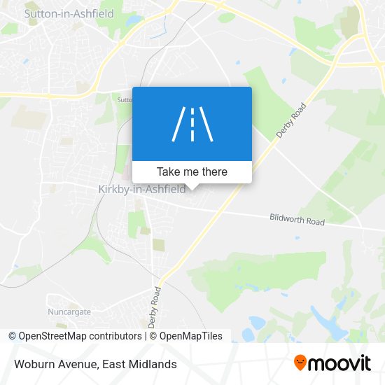 Woburn Avenue map