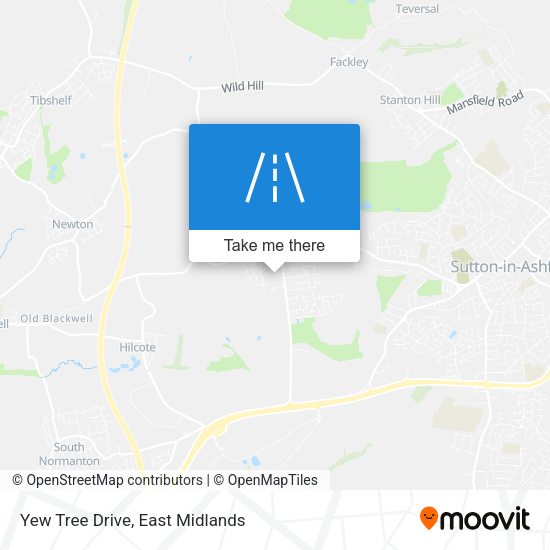 Yew Tree Drive map