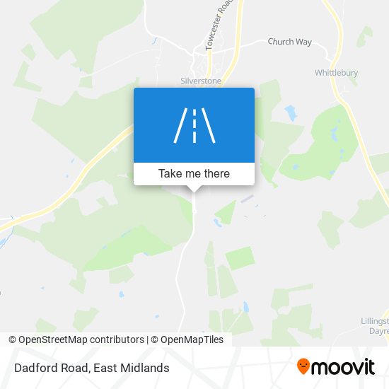 Dadford Road map