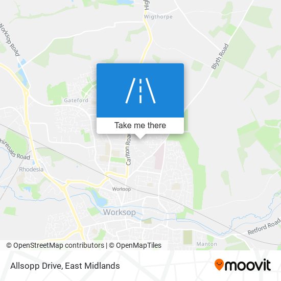 Allsopp Drive map