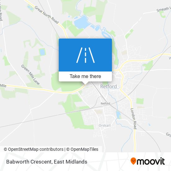 Babworth Crescent map