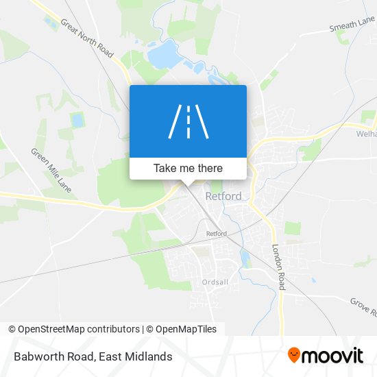 Babworth Road map
