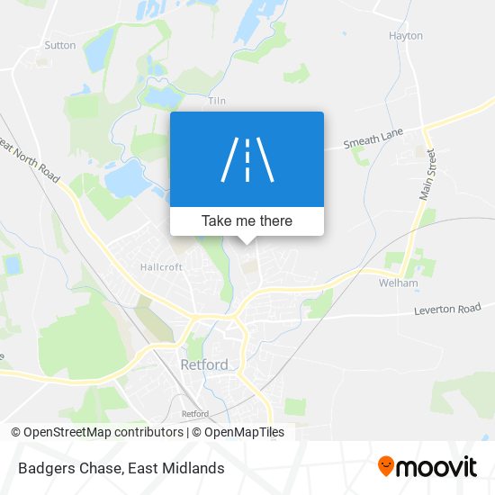 Badgers Chase map
