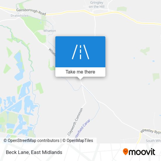 Beck Lane map