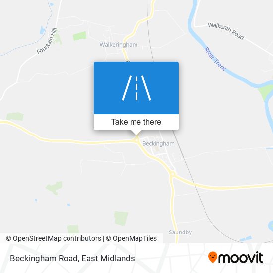 Beckingham Road map