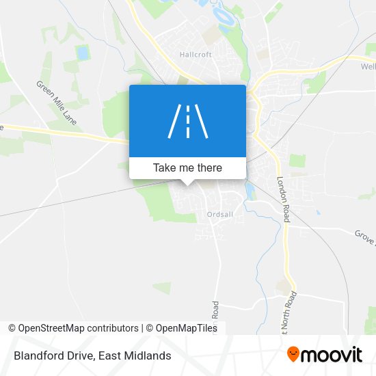 Blandford Drive map