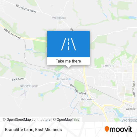 Brancliffe Lane map