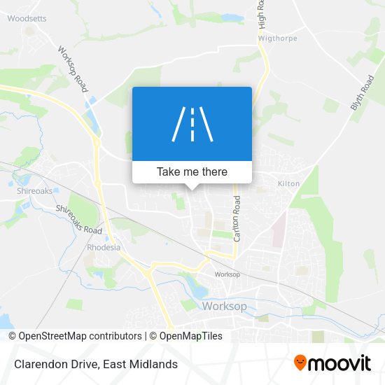 Clarendon Drive map