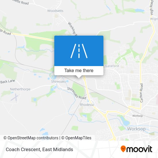 Coach Crescent map