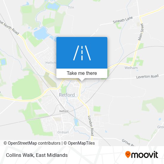 Collins Walk map
