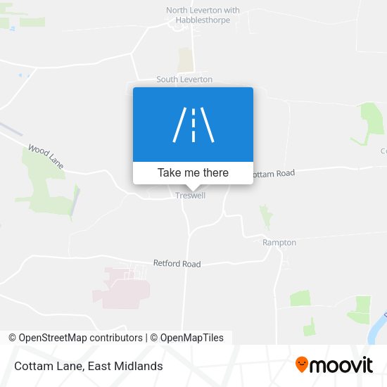 Cottam Lane map