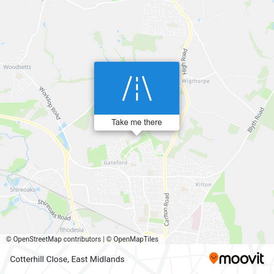 Cotterhill Close map