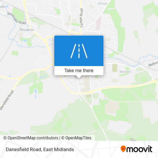 Danesfield Road map