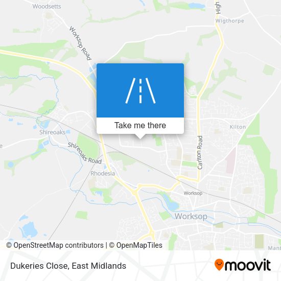 Dukeries Close map