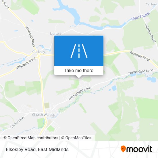 Elkesley Road map