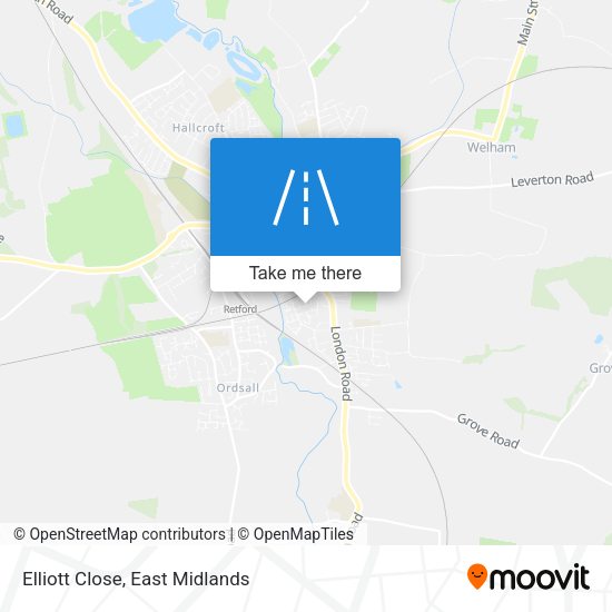 Elliott Close map