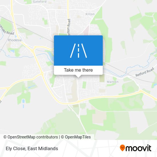 Ely Close map