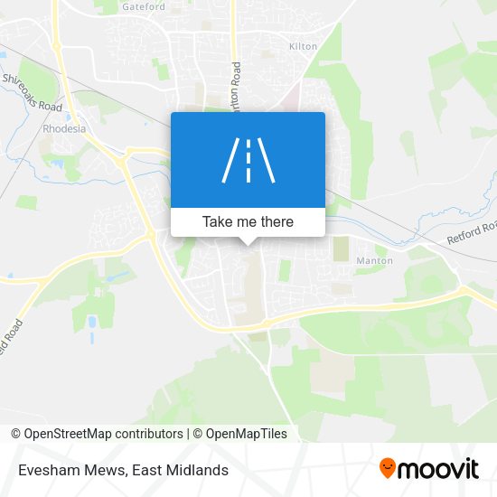 Evesham Mews map