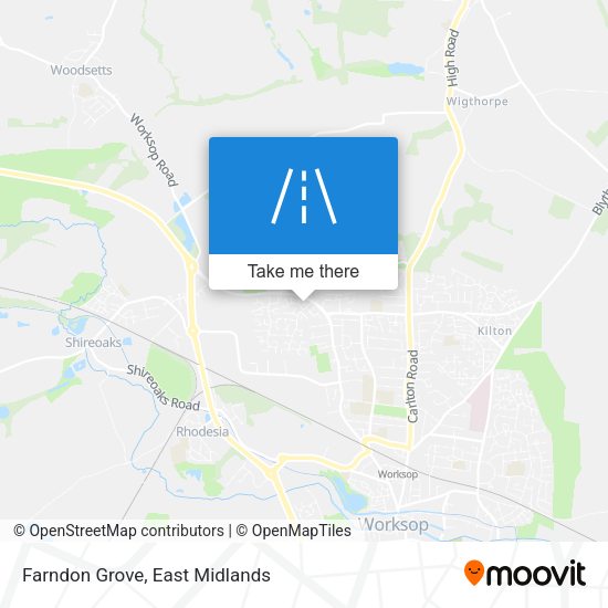 Farndon Grove map