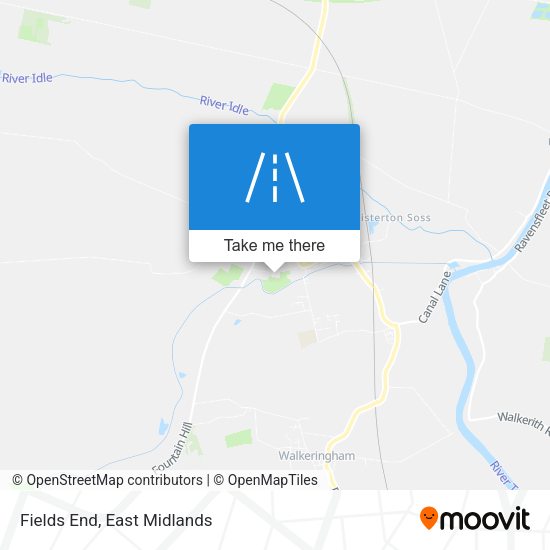 Fields End map