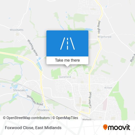 Foxwood Close map