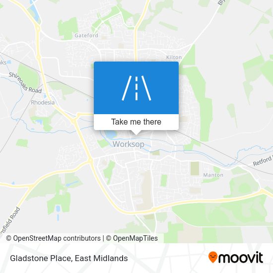 Gladstone Place map