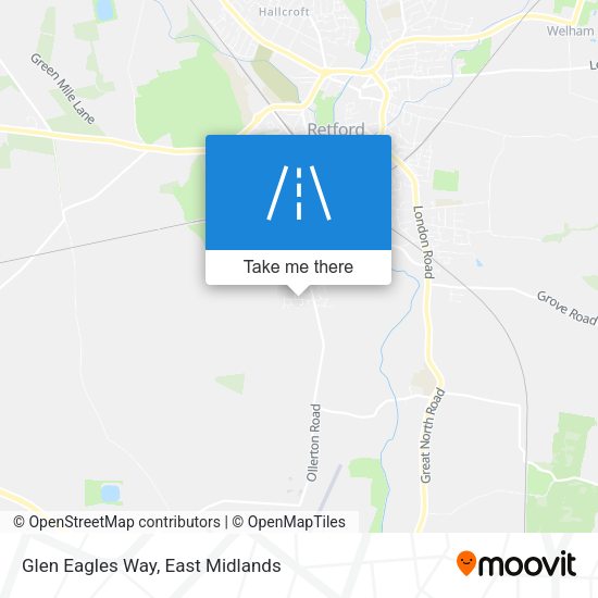 Glen Eagles Way map