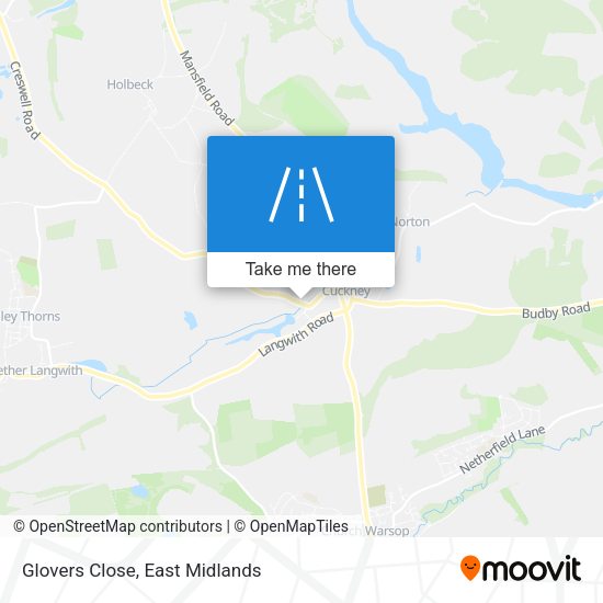Glovers Close map
