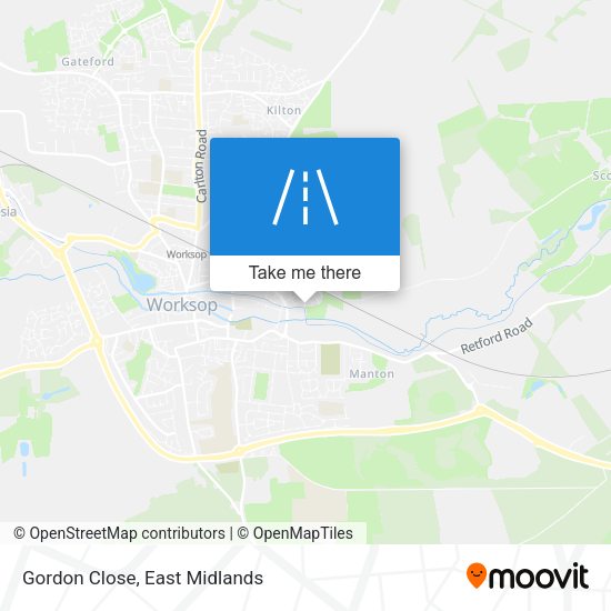 Gordon Close map
