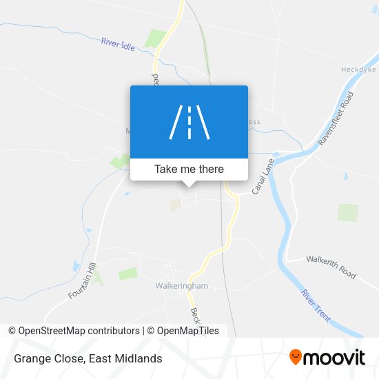 Grange Close map