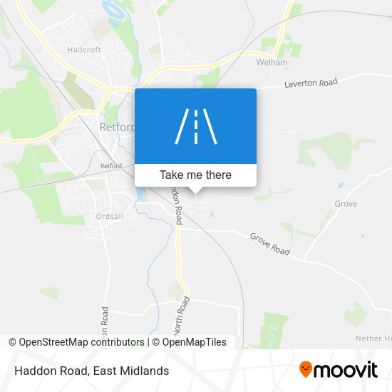 Haddon Road map